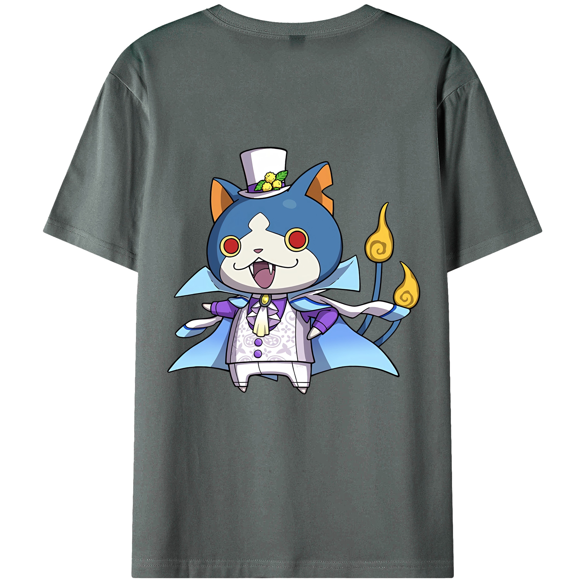 （画像用） 妖怪ウォッチ Yo-kai Watch 綿100％半袖Tシャツ（背面プリント）